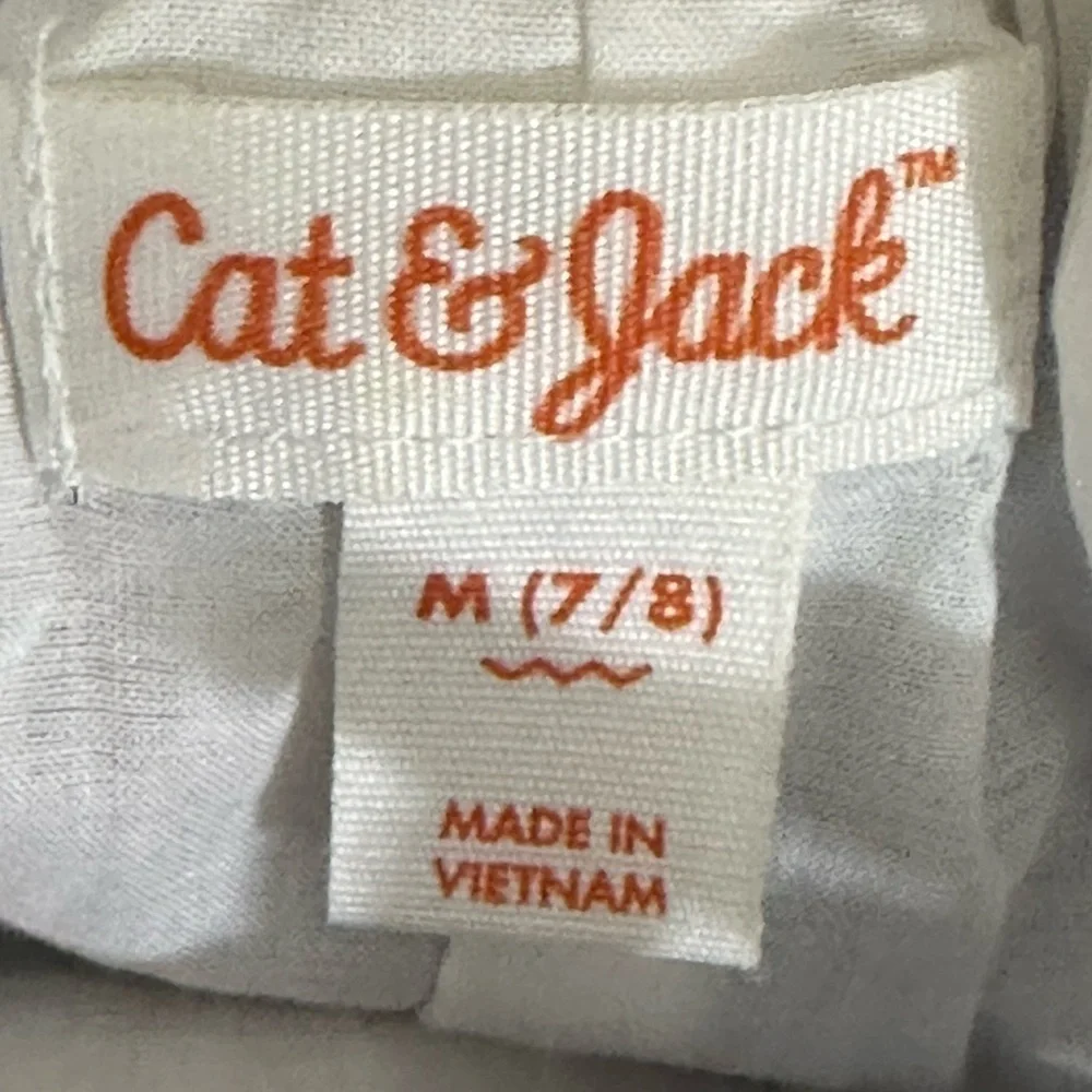 Cat & Jack sz  7 - 8. Dress in red, white and blue plaid fit an flair